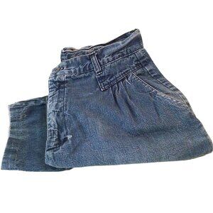 Vintage 80s Cherokee Pleated Mom Jeans M(8) Pockets Wide Baggy Tapered Leg